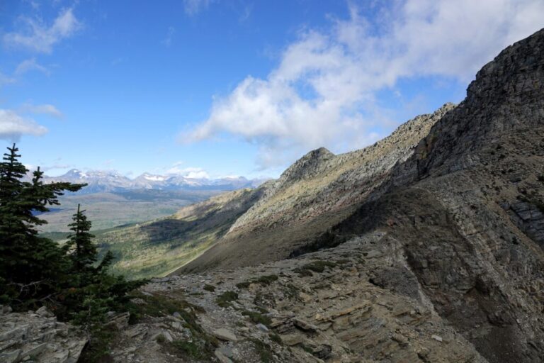 blick auf den grinnell glacier overlook